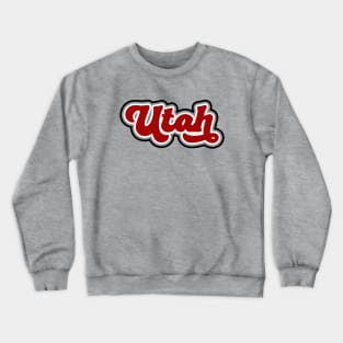 Retro Utah Script Crewneck Sweatshirt